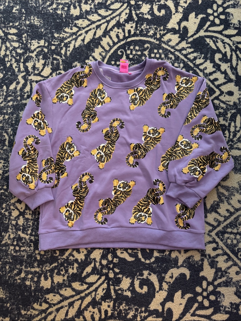 Queen of sparkles tiger sweatshirt